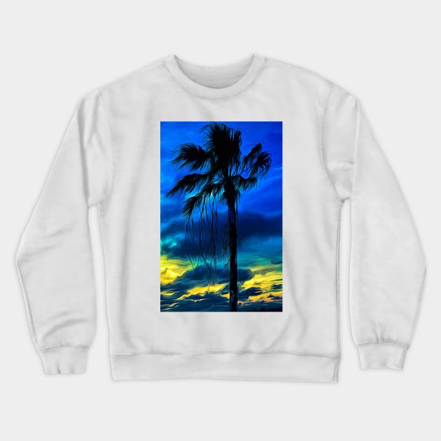 Dreamy Sunset Drama Crewneck Sweatshirt by mariakeady